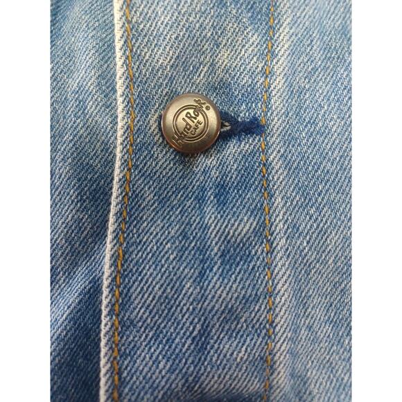 Vintage Hard Rock Cafe Jacket Mens Small Jean Denim Trucker Niagara Falls - Picture 7 of 9